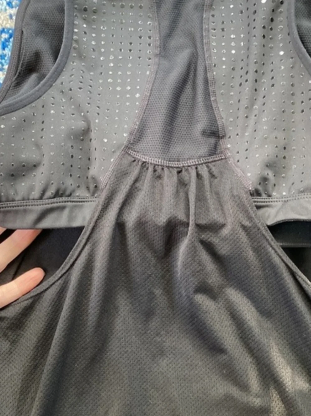 Athleta Black Scoop-Neck Performance Tank Top - Picture 3 of 5